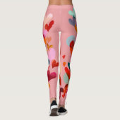 Valentine’s Day Leggings – Romantic Heart Pattern  レギンス (裏面)