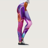 Valentine’s Day Leggings – Romantic Heart Pattern  レギンス (右)