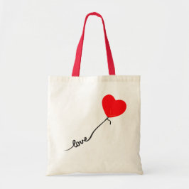 Valentine’s Day Love Heart Balloon Tote Bag トートバッグ