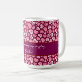 Valentine’s Day Love Hearts. Sweet and Glossy Hea コーヒーマグカップ (正面右)