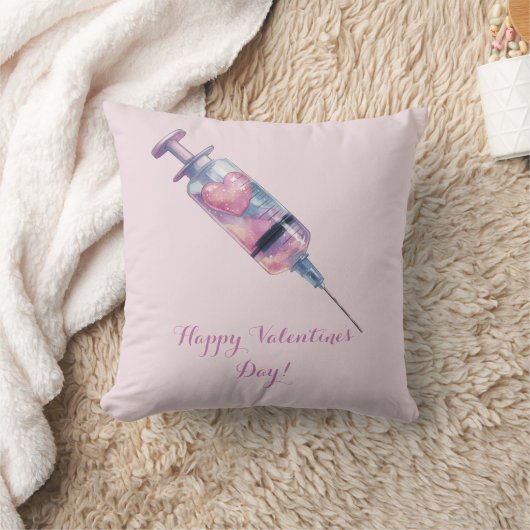 Valentine’s Day Love Injection Design クッション (ブランケット)