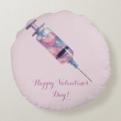 Valentine’s Day Love Injection Design ラウンドクッション (裏面)