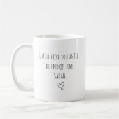 Valentine’s Day Love Mug | Personalized Name Mug コーヒーマグカップ (左)