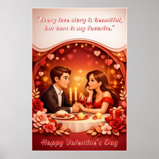 Valentine’s Day Love Quote Poster ポスター