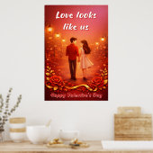 Valentine’s Day Love Quote Poster ポスター (キッチン)