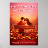 Valentine’s Day Love Quote Poster ポスター (正面)