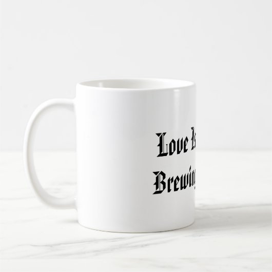 Valentine’s Day Love Quote Printed Mug コーヒーマグカップ (左)