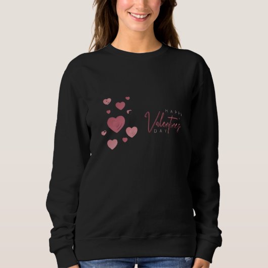 Valentine’s Day Love Shirt – Romantic Aesthetic スウェットシャツ (正面)