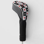 Valentine’s Day Monogram Golf Head Cover ゴルフヘッドカバー (アングル)