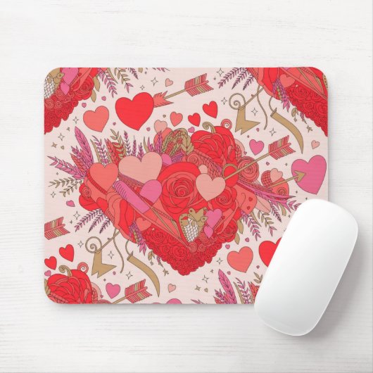 Valentine’s Day Mousepad | Romantic マウスパッド (マウス)