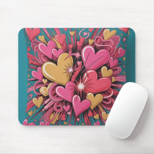 Valentine’s Day Mousepad | Romantic マウスパッド (マウス)