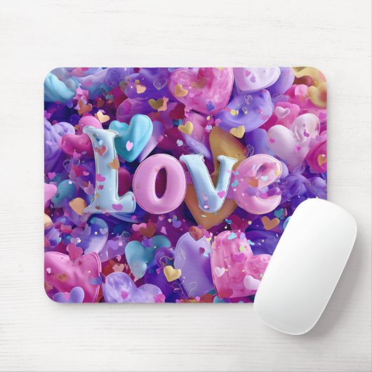 Valentine’s Day Mousepad | Romantic マウスパッド (マウス)