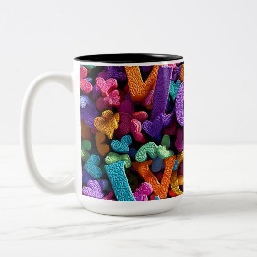 Valentine’s Day Mug | Romantic, Cute &Heartwarming ツートーンマグカップ (左)