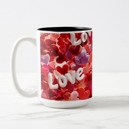Valentine’s Day Mug | Romantic, Cute &Heartwarming ツートーンマグカップ (左)