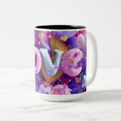 Valentine’s Day Mug | Romantic, Cute &Heartwarming ツートーンマグカップ (正面右)