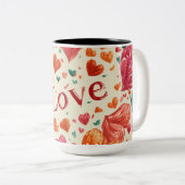 Valentine’s Day Mug | Romantic, Cute &Heartwarming ツートーンマグカップ (正面右)