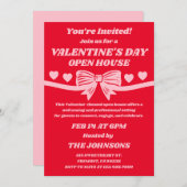 Valentine’s Day Open House 招待状 (正面/裏面)