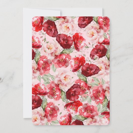 Valentine’s Day Party Invitation 招待状 (裏面)