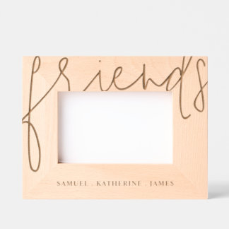 Valentine’s Day Personalized Best Friends Wooden レーザー彫刻フレーム