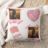 Valentine’s Day Personalized Throw Pillow クッション (ブランケット)