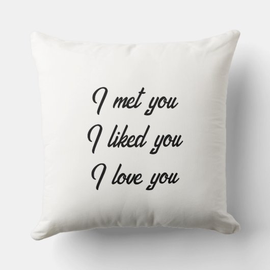 Valentine’s Day Personalized Throw Pillow クッション (裏面)