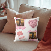 Valentine’s Day Personalized Throw Pillow クッション