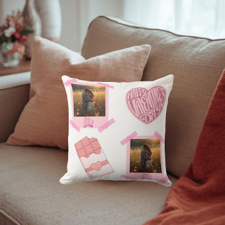 Valentine’s Day Personalized Throw Pillow クッション