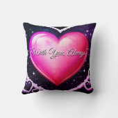 Valentine’s Day Photo Collage Red Pink Hearts クッション (裏面)