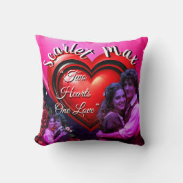 Valentine’s Day Photo Collage Red Pink Hearts クッション