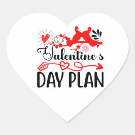 Valentine’s Day Plan – Romantic Love Birds & Heart ハートシール