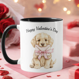 Valentine’s Day Puppy Mug-Cute Dog Valentine Gift マグカップ