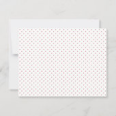 Valentine’s Day Red Heart stationery Note Card 招待状 (裏面)