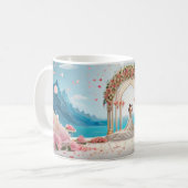  Valentine’s Day Romantic Couple Silhouette Love  コーヒーマグカップ (正面左)