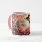  Valentine’s Day Romantic Couple Silhouette Love  マグカップ (正面左)