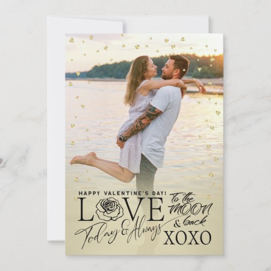 Valentine’s Day Romantic Golden シーズンカード (正面)