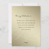 Valentine’s Day Romantic Golden シーズンカード (裏面)