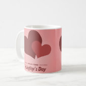 Valentine’s Day Romantic Mug Design コーヒーマグカップ (正面左)