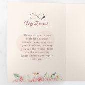 Valentine’s Day Romantic Trifold Photo Love Card  三つ折りクリスマスカード (内部最初)