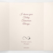 Valentine’s Day Romantic Trifold Photo Love Card  三つ折りクリスマスカード (内部中)