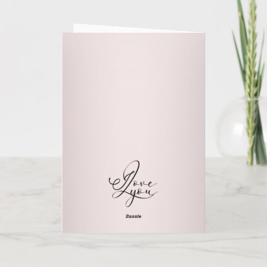 Valentine’s Day Soft Blush  Photo Collage  カード (裏面)