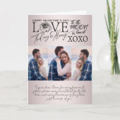 Valentine’s Day Soft Blush  Photo Collage  カード (正面)