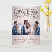 Valentine’s Day Soft Blush  Photo Collage  カード (黄色い花)