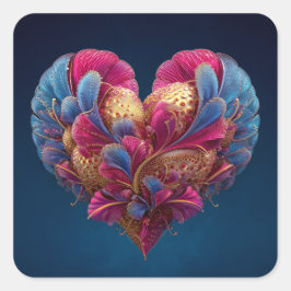 Valentine’s Day Stickers | Cute, Romantic  スクエアシール