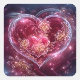 Valentine’s Day Stickers | Cute, Romantic  スクエアシール