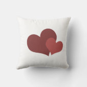  Valentine’s Day t-shirt Heart Design for Women クッション (裏面)