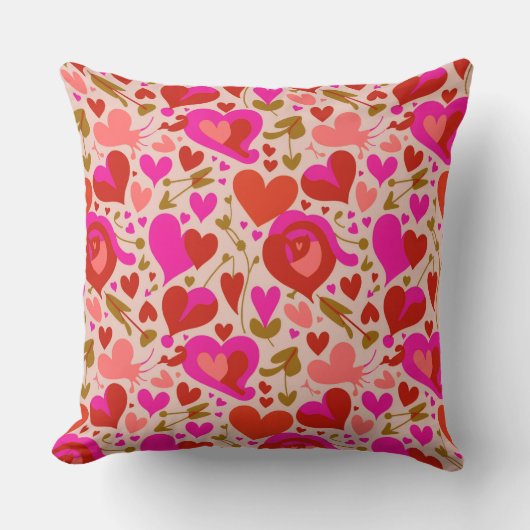 Valentine’s Day Throw Pillow Collection | Romantic クッション (正面)