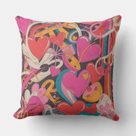 Valentine’s Day Throw Pillow Collection | Romantic クッション