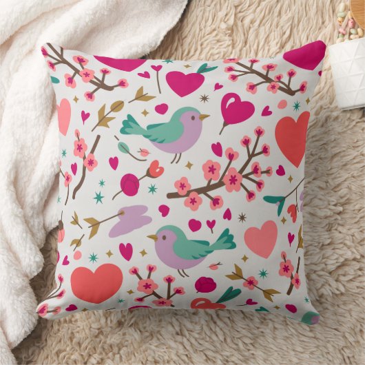 Valentine’s Day Throw Pillow Collection | Romantic クッション (ブランケット)