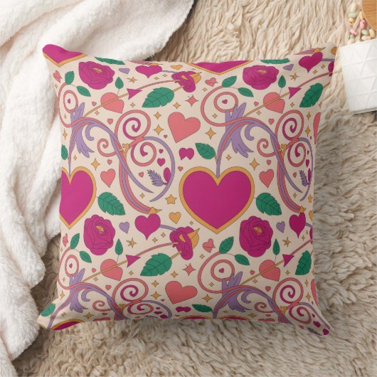 Valentine’s Day Throw Pillow Collection | Romantic クッション (ブランケット)