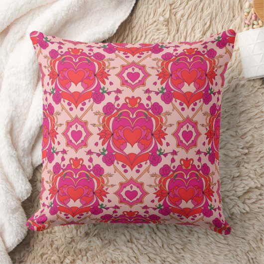 Valentine’s Day Throw Pillow Collection | Romantic クッション (ブランケット)